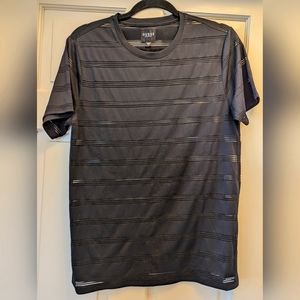 Guess Black Semi Sheer Short Sleeve Top